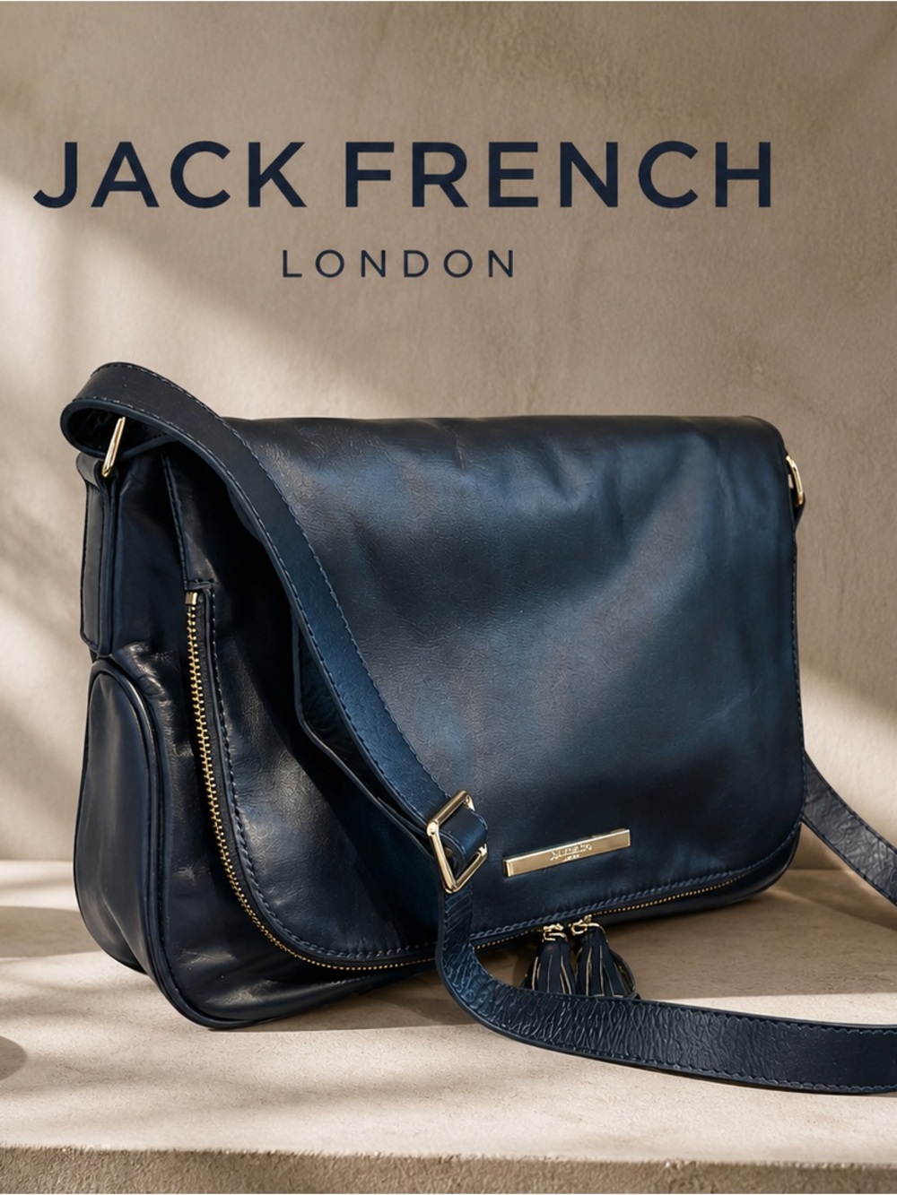Jack French London Leather Bag NWOT